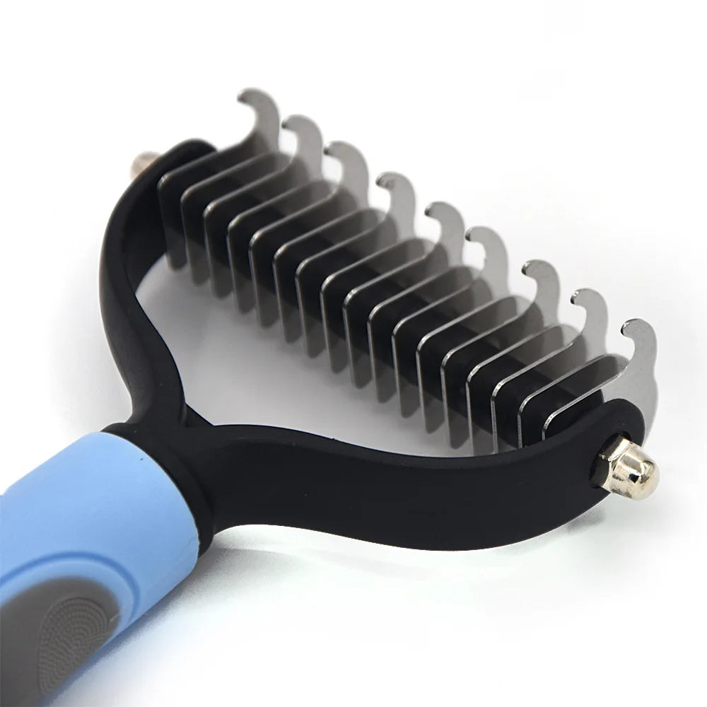2-in-1 Pet Deshedding & Dematting Brush
