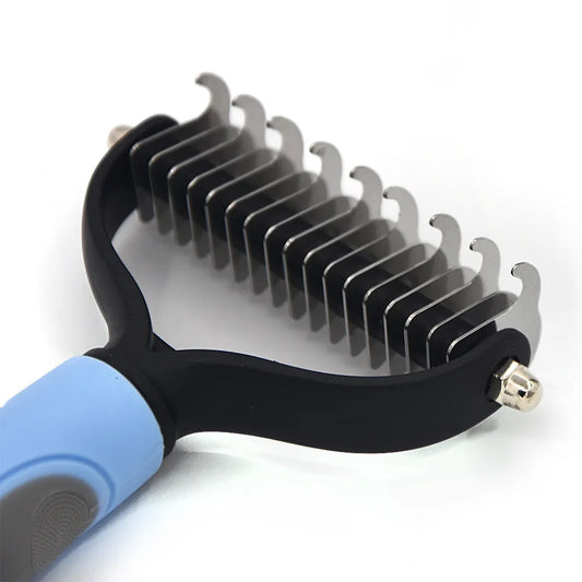 2-in-1 Pet Deshedding & Dematting Brush