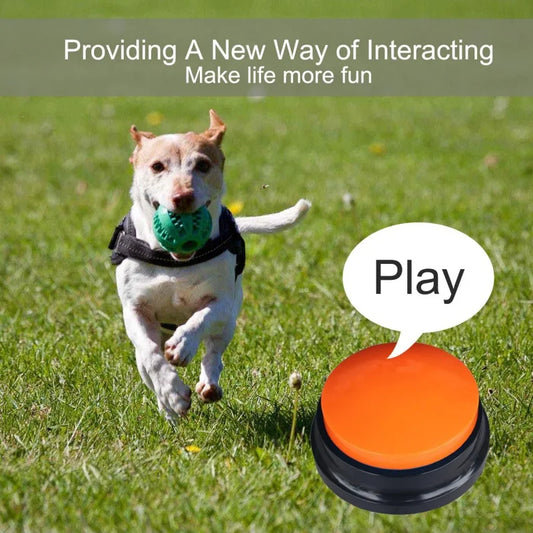 Recordable Pet Communication Button – 30 Second Voice Training Buzzer