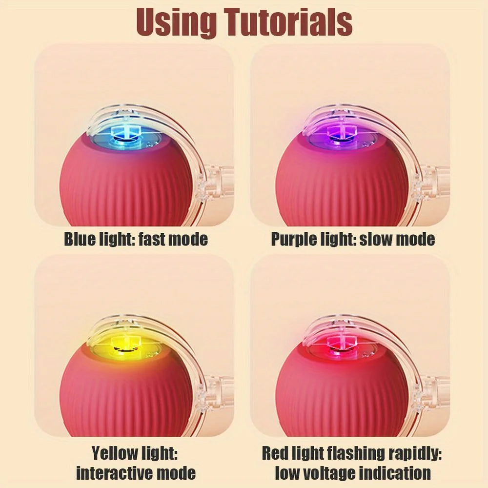 Interactive Rolling Mouse Toy for Cats
