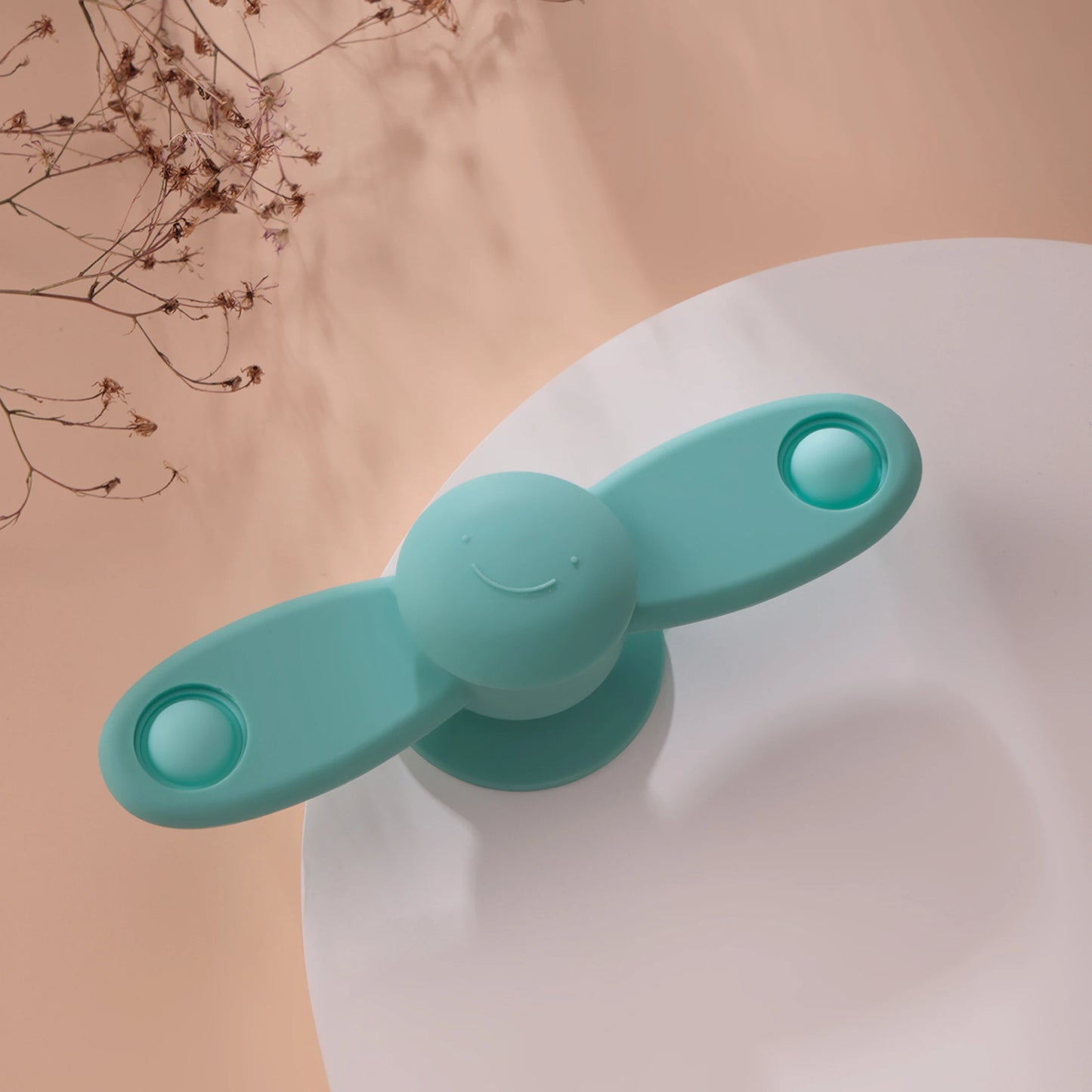 Silicone Flower Baby Teether & Sensory Suction Toy