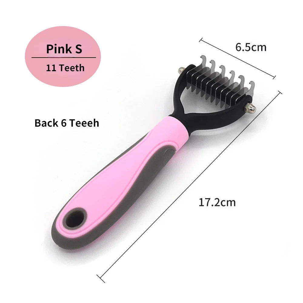 2-in-1 Pet Deshedding & Dematting Brush
