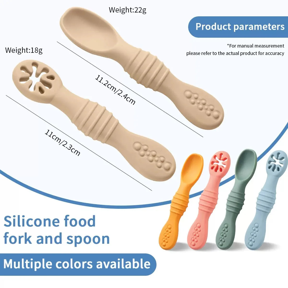 Baby Silicone Grinding Training Spoon Feeding Complementary Food Rice Paste Double Headed Soft Spoon Sticky Licking Rod