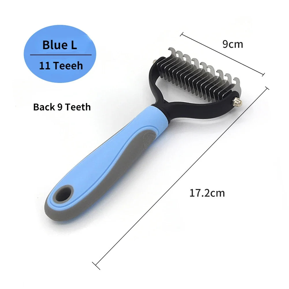 2-in-1 Pet Deshedding & Dematting Brush