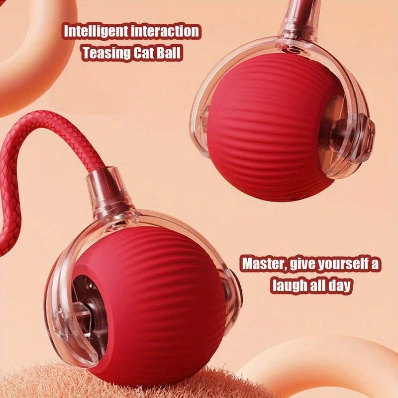 Interactive Rolling Mouse Toy for Cats