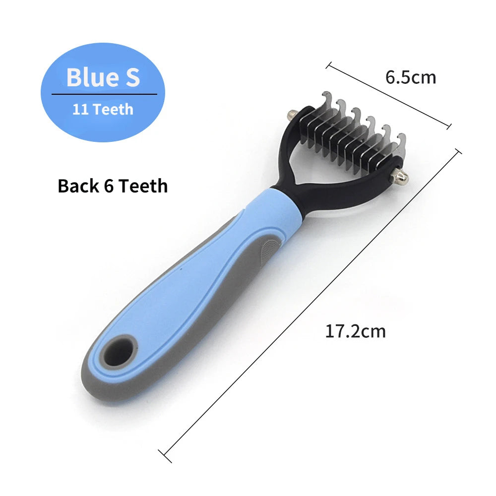 2-in-1 Pet Deshedding & Dematting Brush