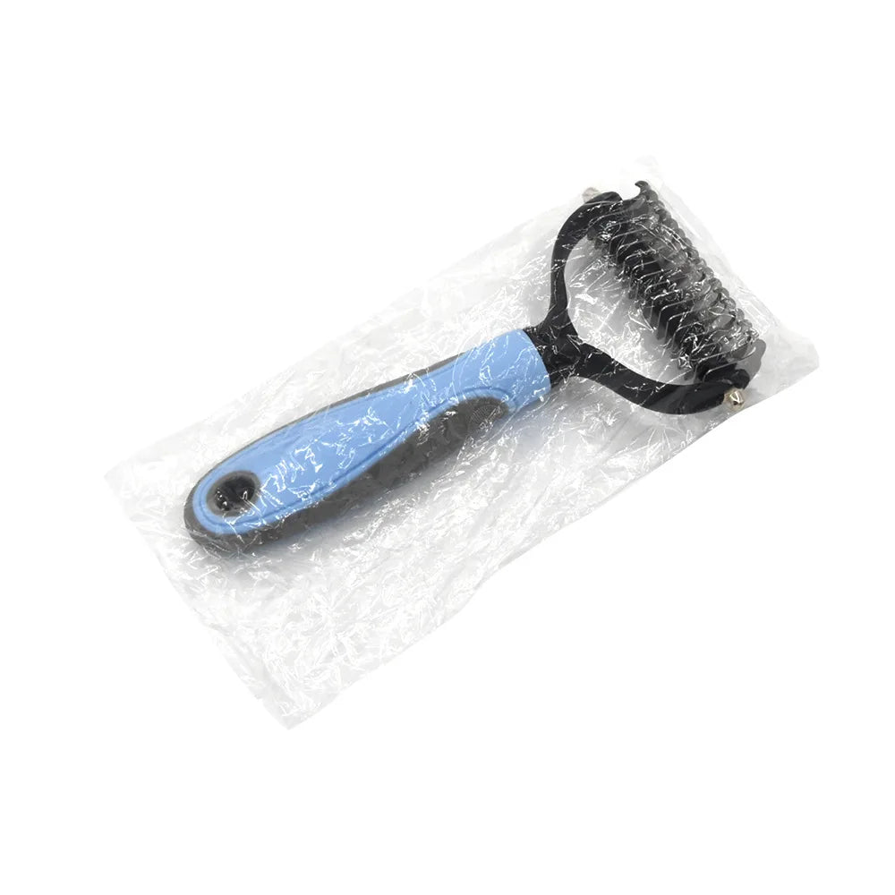 2-in-1 Pet Deshedding & Dematting Brush